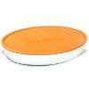 Assadeira oval peq. com tampa plastica Marinex (634525-9)