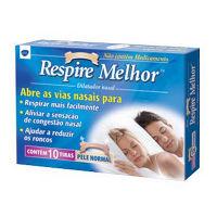 Dilatador nasal médio Respire Melhor (10 unid.)