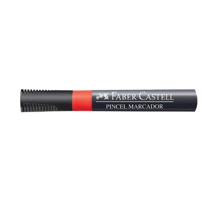 Pincel marcador permanente vermelho Faber Castell