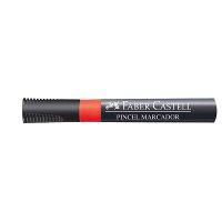 Pincel marcador permanente vermelho Faber Castell