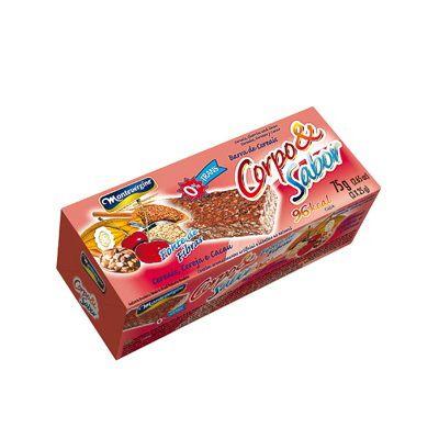 Barra de cereal cereja, cacau e cereais Corpo e Sabor 3x25gr.