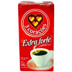 Café extra forte a vácuo 3 Corações 500g