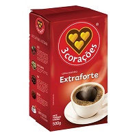 Café extra forte a vácuo 3 Corações 500g