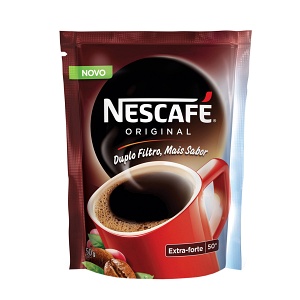 Café solúvel Nescafé Original Extra Forte sachê 50g.