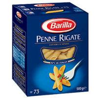 Massa italiana Penne Rigate n.73 Barilla 500g.