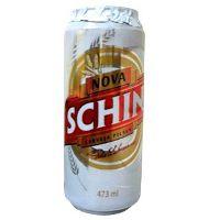 Cerveja Nova Schin latão 473ml.