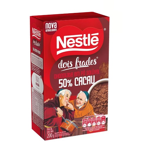 Chocolate em pó 50% cacau 2 Frades Nestle 200g Chocolate em pó 50% cacau 2 Frades Nestle 200g