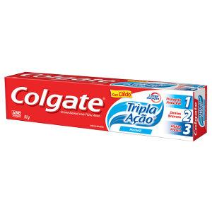 Creme dental Colgate tripla ação hortelã 90g.