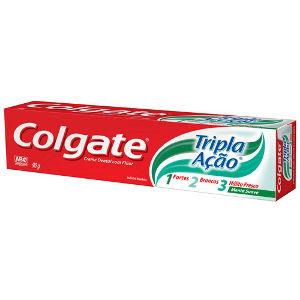 Creme dental Colgate tripla ação menta  90g.