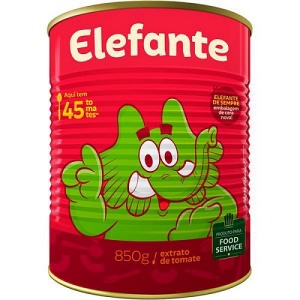 Extrato de tomate Elefante lata 850g.