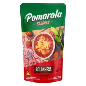 Molho de tomate bolonhesa Pomarola sachê 300g.