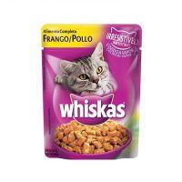 Alimento Whiskas frango sachê 85g.