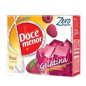 Gelatina Doce Menor framboesa zero açucar 12,5g.