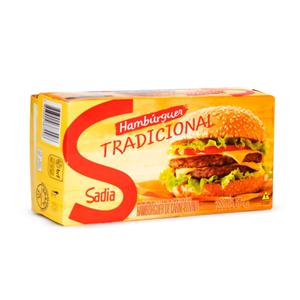 Hamburguer bovino tradicional Sadia 672g.