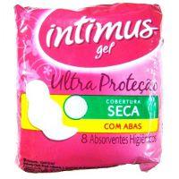 Absorvente Intimus gel Ultra Proteção com abas cobertura seca 8x1