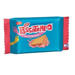 Mini wafer Passatempo morango 20g