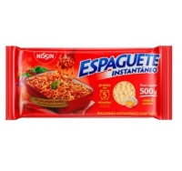 Espaguete instantâneo Nissin 500g.