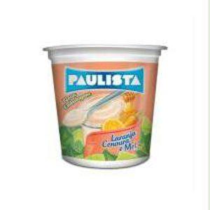 Iogurte integral Paulista laranja, cenoura e mel 170g.