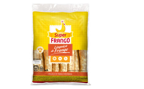 Linguiça fina de frango resfriada Super Frango 800g