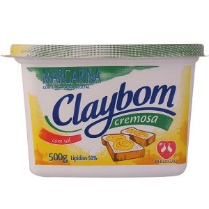 Margarina cremosa com sal Claybom 500g.