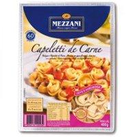 Massa fresca Capeletti recheio de carne Mezzani 400g.