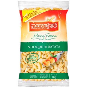 Massa fresca nhoque Massa Leve 1kg