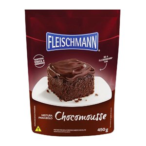 Mistura para bolo chocomousse Fleischmann 450g.