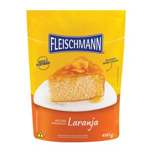 Mistura para bolo de laranja Fleischmann 450g.