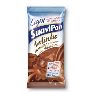 Bolinho light Suavipan chocolate com recheio de chocolate 40g.