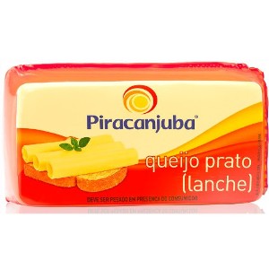 Queijo prato lanche Piracanjuba 430g Queijo prato lanche Piracanjuba 430g