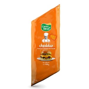 Requeijão culinário cheddar Canto de Minas 400g.