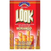 Biscoito wafer recheado Itamaraty Look morango 55g.