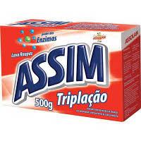 Sabão em pó tripla ação Assim 450g.