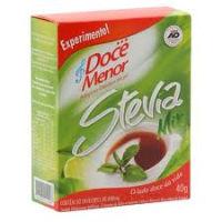 Adoçante sacarina stevia mix Doce Menor sache 50 x 0,8 gr.