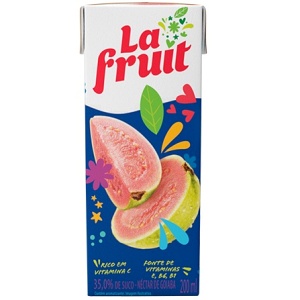 Suco pronto de goiaba La Fruit 200ml.