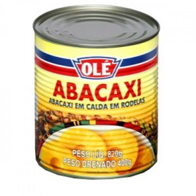 Abacaxi em calda Olé 850g.