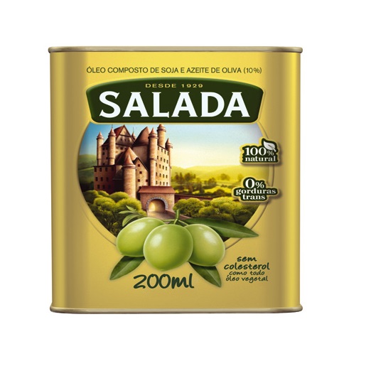 Óleo composto de soja e azeite  de  oliva 10%  Salada 200ml  