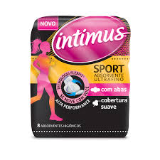 Absorventes cobertura suave com abas Intimus Sport 8x1