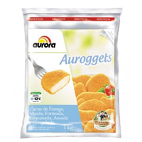 Empanados Auroggetes de frango Aurora 1kg 