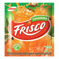 Refresco em pó Frisco tangerina 30g.