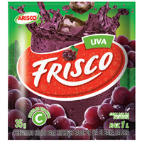 Refresco em pó Frisco uva 30g.