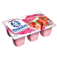 Iogurte cremoso com polpas de frutas 6 Morango Batavo  540g 