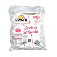 Orelha suína salgada embalada a vácuo Aurora 500g