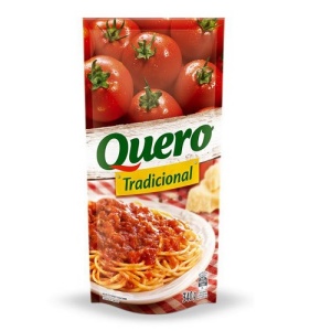 Molho de tomate tradicional Quero sachê 340g