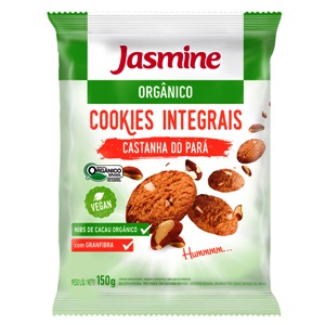 Cookies Integrais orgânico castanha do Pará  Jasmine 150g 