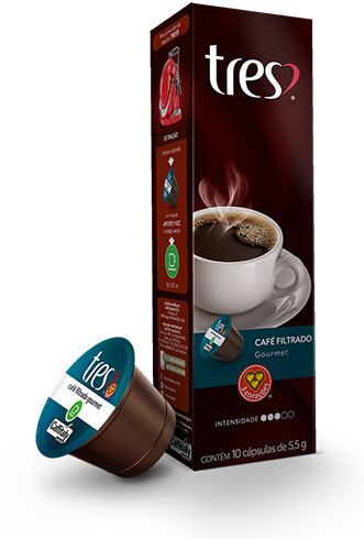 Cápsulas de café fitrado gourmet 3 Corações 70g