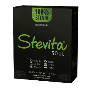 Adoçante stévia sachê Stevita Soul 50x70g