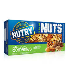 Barra de cereal mix nuts sementes Nutry 2x30g