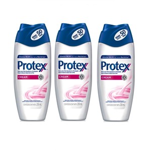 sabonete liquido Protex cream 250ml. (pacote c/3 unid.)