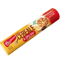 Biscoito Cereale e frutas maçã e uvas passas Bauducco 141g
